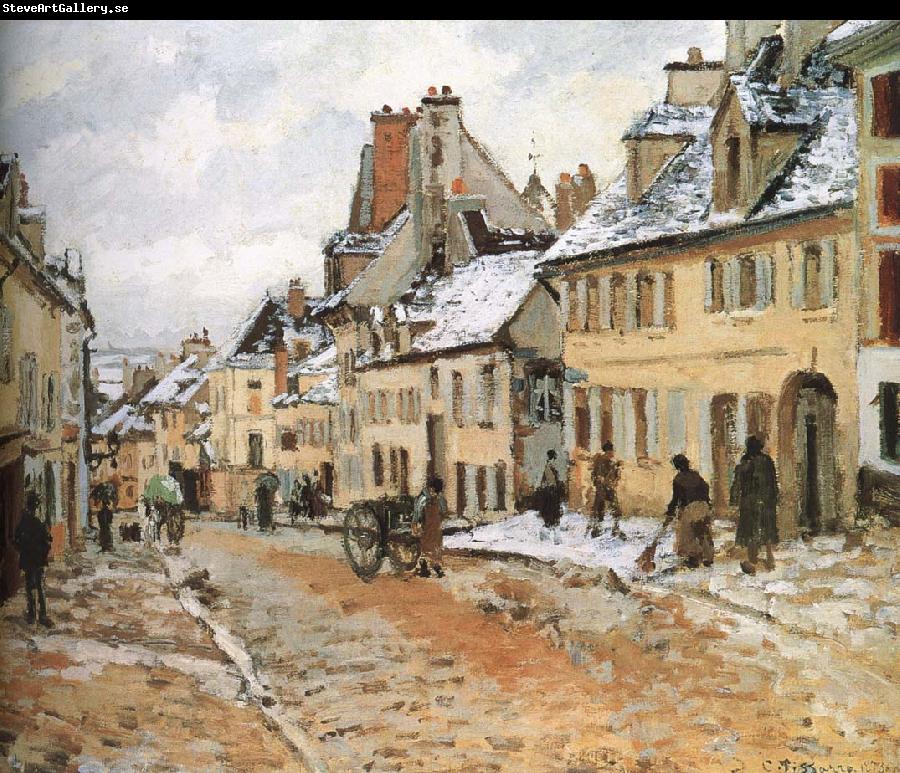 Camille Pissarro Pang map of snow Schwarz